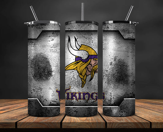 Minnesota Vikings Tumbler, Vikings Logo Tumbler,NFL Season 2023, Design 158