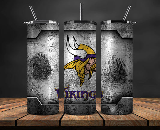 Minnesota Vikings Tumbler, Vikings Logo Tumbler,NFL Season 2025, Design 158