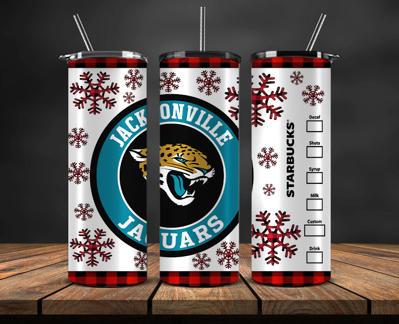 Jacksonville Jaguars Christmas Tumbler Png,NFL Merry Christmas Png, NFL Christmas Tumbler Wrap 15