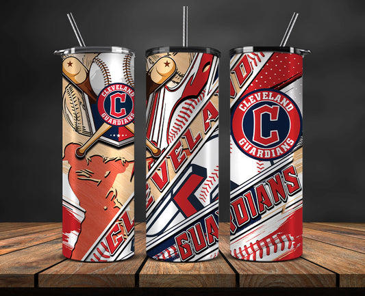 Cleveland Guardians Tumbler Wrap, Mlb Tumbler  Mlb Logo Tumbler Png 15