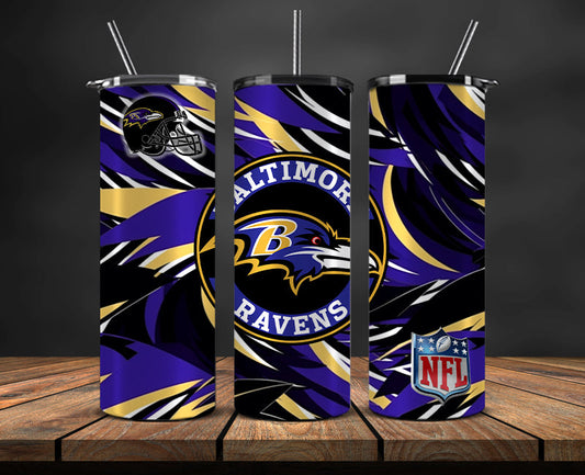Baltimore Ravens Tumbler, Ravens Logo Tumbler,NFL Season 2023, Design 164