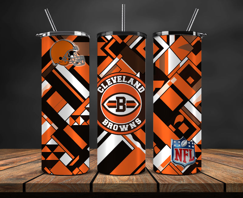 Cleveland Browns Tumbler, Browns Logo Tumbler,NFL Season 2025, Design 169