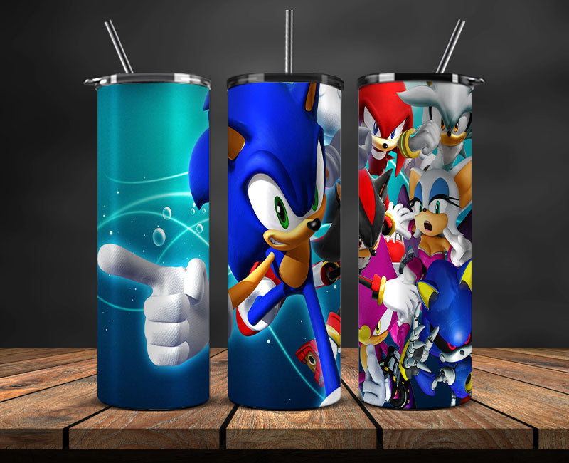 Sonic Tumbler 20oz Png, The Hedgehog Tumbler Wrap, Tumbler Wrap ,Sonic Tumbler Wrap 16