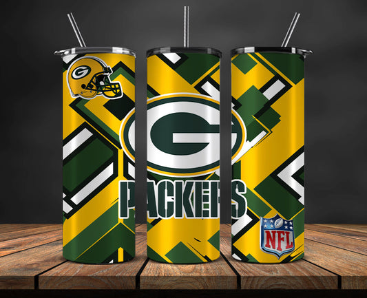 Green Bay Packers Tumbler, Packers Logo Tumbler,NFL Season 2023, Design 173