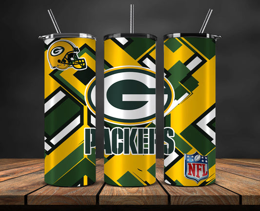 Green Bay Packers Tumbler, Packers Logo Tumbler,NFL Season 2025, Design 173