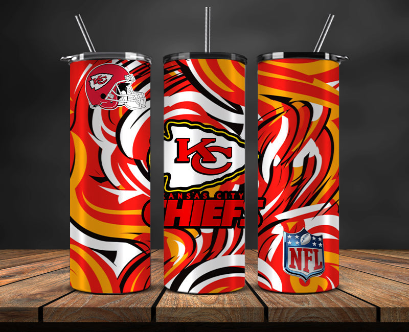 Kansas City Chiefs Tumbler, Chiefs  Logo Tumbler,NFL Season 2025, Design 178