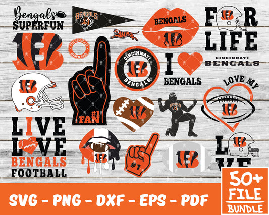 Cincinnati Bengals Svg , Football Team Svg 17