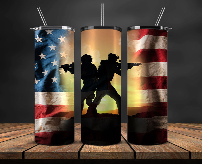 Veteran Military Tumbler, Veterans Day Tumbler , Veteran Tumbler Wrap 17