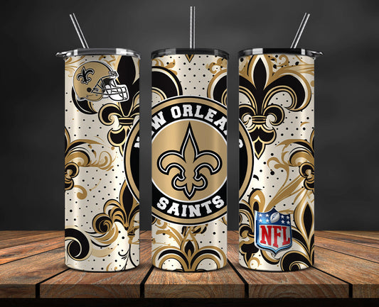 New Orleans Saints Tumbler, Saints Logo Tumbler,NFL Season 2023, Design 187