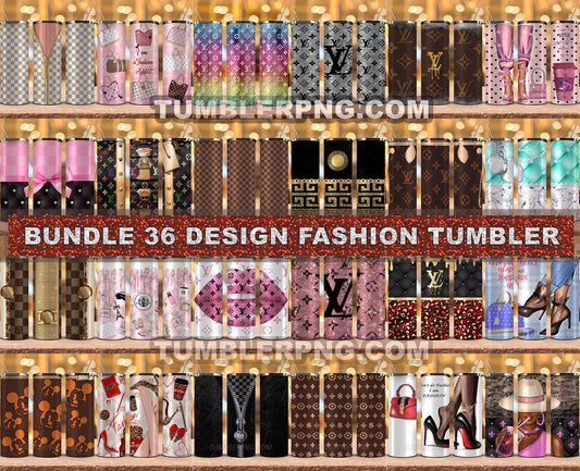 Bundle 4 Design Tumbler Fashion, Luxury Designer Tumbler Design,Digita –  Tumblerluxury