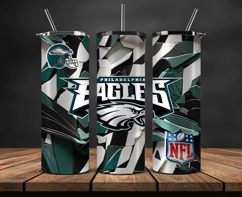Philadelphia Eagles Tumbler, Eagles Logo Tumbler,NFL Season 2023, Design 191