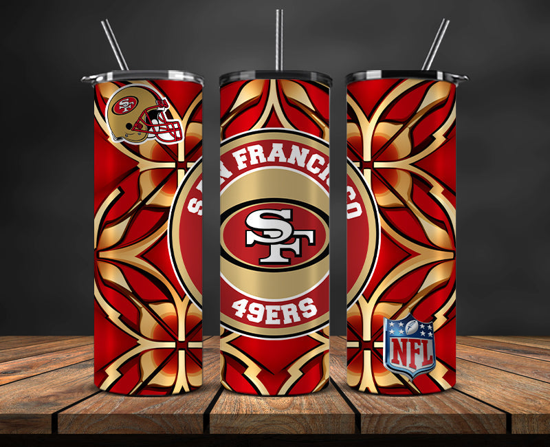 San Francisco 49ers Tumbler, 49ers  Logo Tumbler,NFL Season 2025, Design 193
