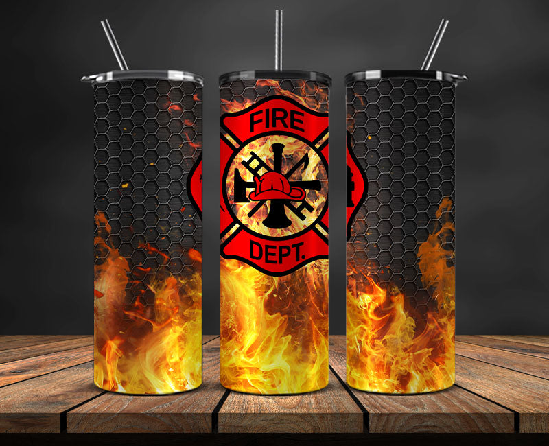 Firefighter Tumbler Wrap , Fire Rescue Fireman 19