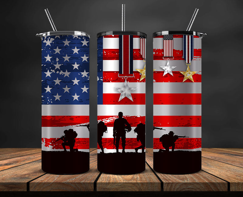 Veteran Military Tumbler, Veterans Day Tumbler , Veteran Tumbler Wrap 19