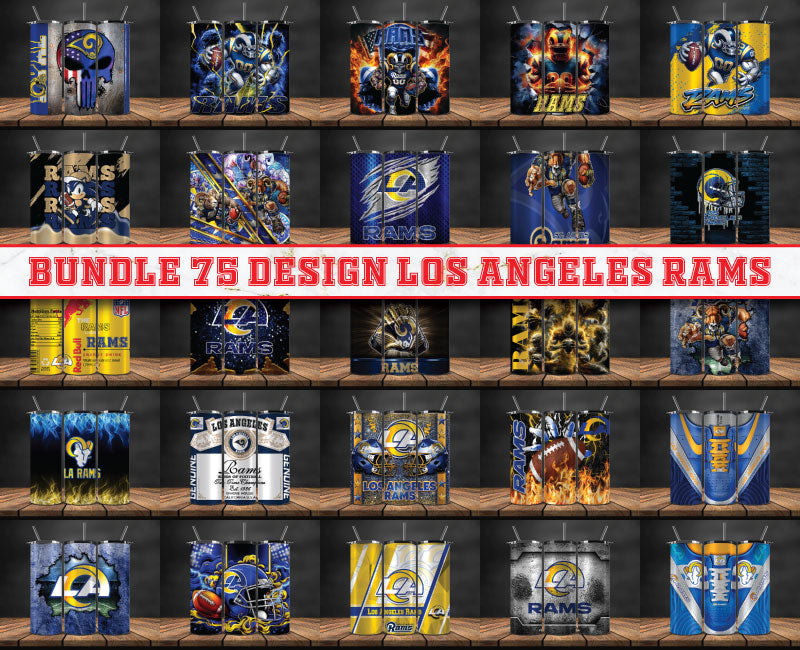 Los Angeles Rams Tumbler Wrap , Football Tumbler Png ,32 Team Sport png 19