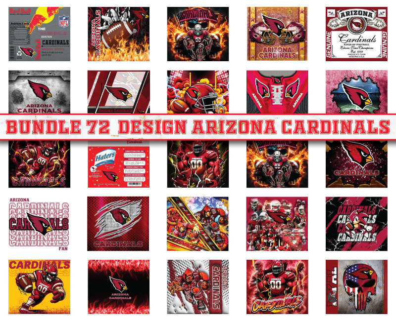 Arizona Cardinals Tumbler Wrap , Football Tumbler Png ,32 Team Sport png 01