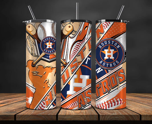 Houston Astros Tumbler Wrap, Mlb Tumbler  Mlb Logo Tumbler Png 01