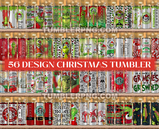 Wrap Christmas Tumbler Bundle , Christmas 20 oz Skinny Tumbler Wrap Png, Funny Christmas Tumbler, Cartoon Christmas 20oz, Tumbler Wrap Bundle Designs 20