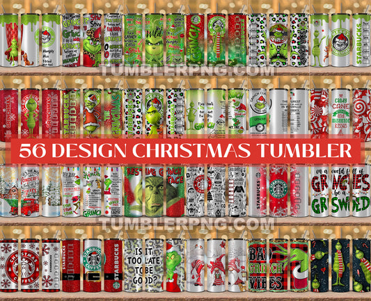 Wrap Christmas Tumbler Bundle , Christmas 20 oz Skinny Tumbler Wrap Png, Funny Christmas Tumbler, Cartoon Christmas 20oz, Tumbler Wrap Bundle Designs 20