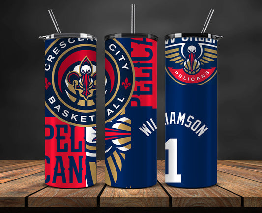 New Orleans Pelicans Tumbler,Basketball Sports Tumbler , Basketball Tumbler Wrap, Nba Tumbler Wrap 20