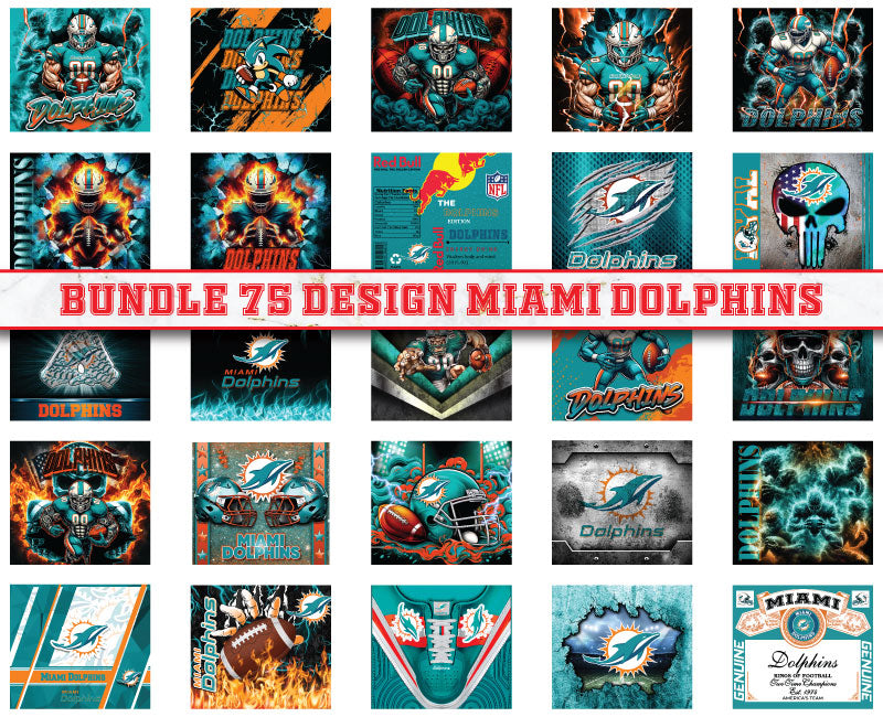 Miami Dolphins Tumbler Wrap , Football Tumbler Png ,32 Team Sport png 20