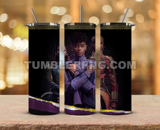 Wakanda Forever Black Panther Skinny Tumbler 20oz Sublimation DesignS for Straight Tumbler Design,Black Panther Tumbler Desing,Wakanda Forever wrap png, Marvel Heroes Tumbler Skinny 01