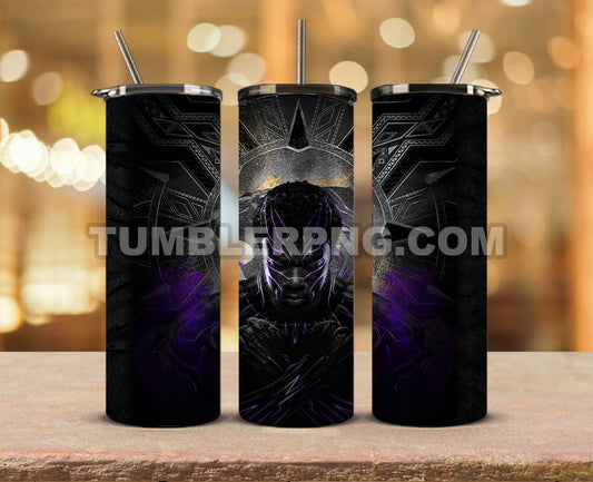 Wakanda Forever Black Panther Skinny Tumbler 20oz Sublimation DesignS for Straight Tumbler Design,Black Panther Tumbler Desing,Wakanda Forever wrap png, Marvel Heroes Tumbler Skinny 23