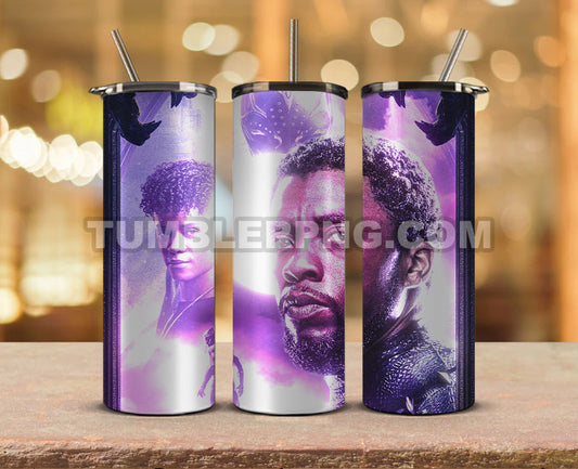 Wakanda Forever Black Panther Skinny Tumbler 20oz Sublimation DesignS for Straight Tumbler Design,Black Panther Tumbler Desing,Wakanda Forever wrap png, Marvel Heroes Tumbler Skinny 04