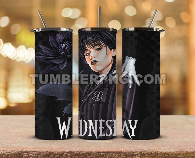 Wed nesday Tumble Wrap , Sublimation wrap, Wed nesday 20oz wrap,  Trending Tumbler Wrap 07