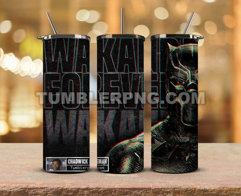 Wakanda Forever Black Panther Skinny Tumbler 20oz Sublimation DesignS for Straight Tumbler Design,Black Panther Tumbler Desing,Wakanda Forever wrap png, Marvel Heroes Tumbler Skinny 09