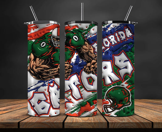 Football Mascot Colleges 3D Tumbler Skinny , Football Tumbler Png ,Nfl Tumbler Wrap 21