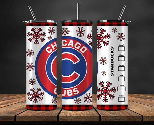 Chicago Cubs Png,Christmas MLB Tumbler Png , MLB Christmas Tumbler Wrap 21