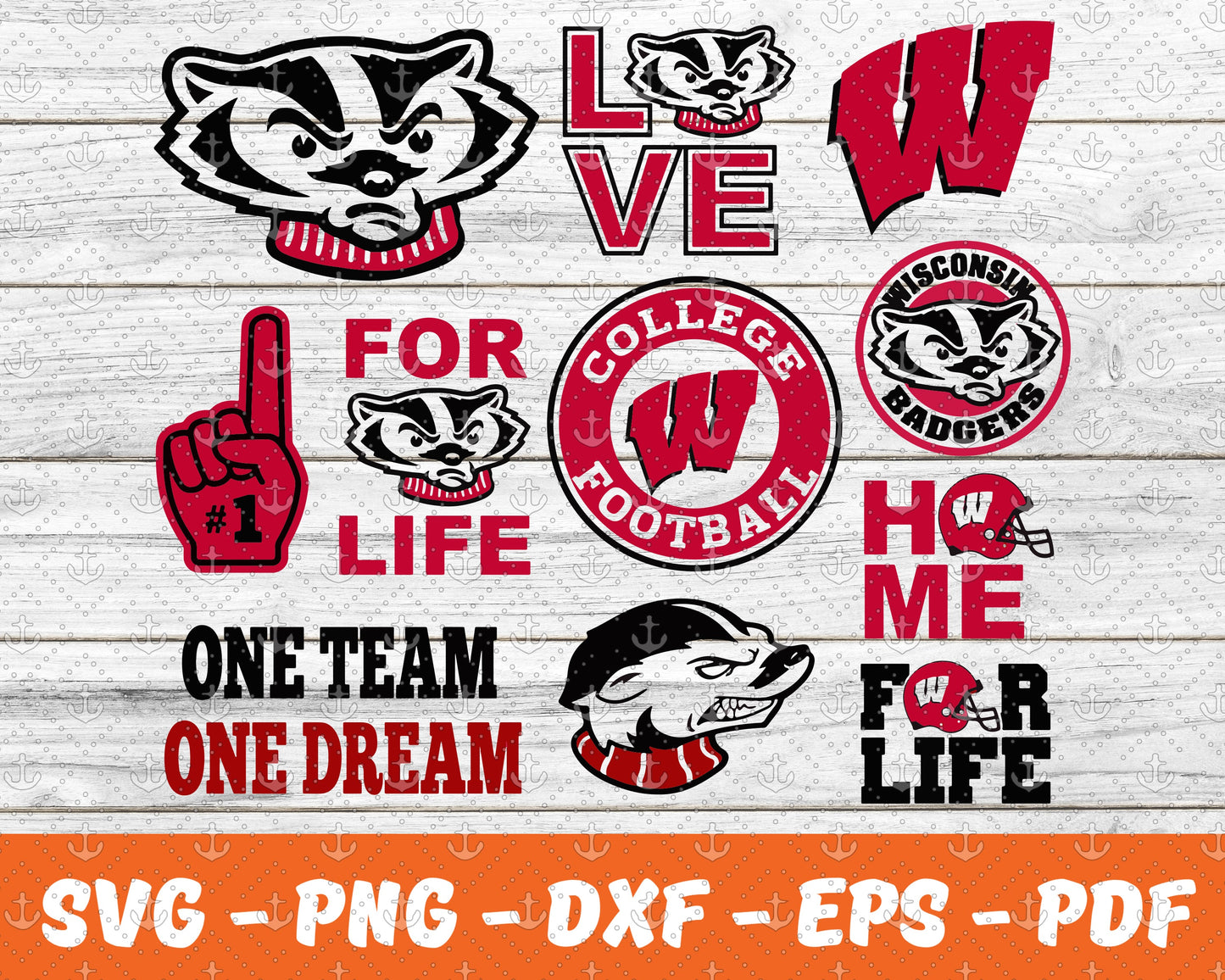 Wisconsin Badgers Svg,Sport Svg , Bundle N C C A Svg 22