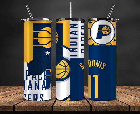 Indiana Pacers Tumbler,Basketball Sports Tumbler , Basketball Tumbler Wrap, Nba Tumbler Wrap 23