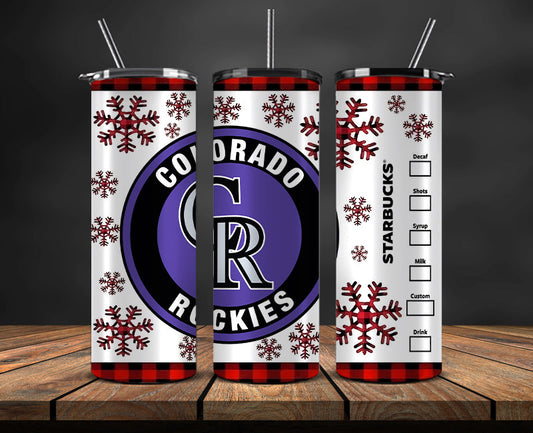 Colorado Rockies Png,Christmas MLB Tumbler Png , MLB Christmas Tumbler Wrap 23