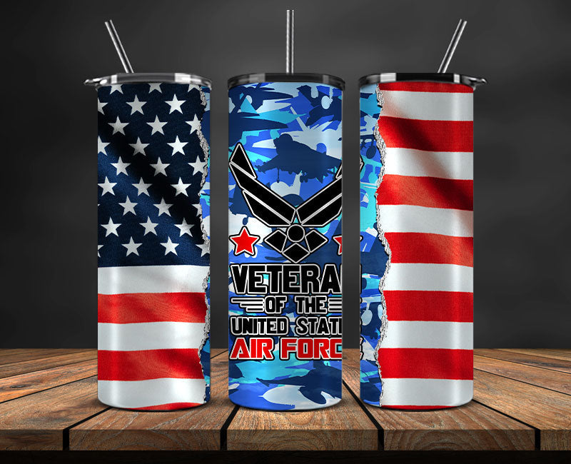 Veteran Military Tumbler, Veterans Day Tumbler , Veteran Tumbler Wrap 23