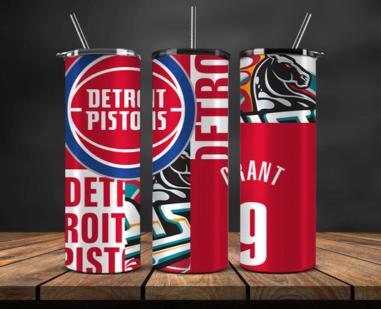 Detroit Pistons Tumbler,Basketball Sports Tumbler , Basketball Tumbler Wrap, Nba Tumbler Wrap 24