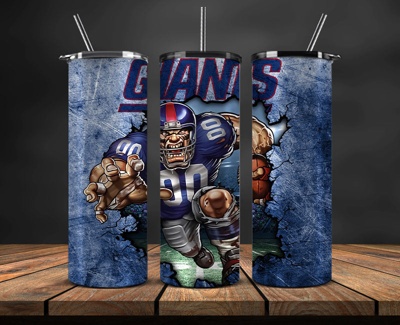 NY Giants Football Png , Football Tumbler Wrap 24