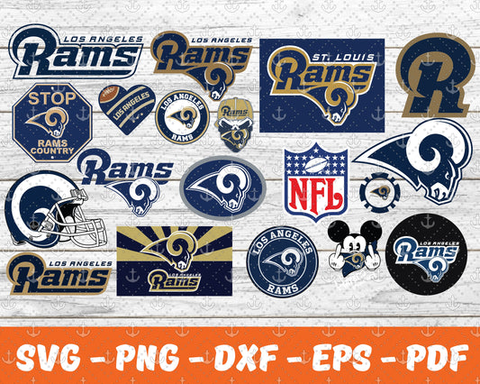 Los Angeles Rams Svg , Sport Svg , Bundle N C C A Svg  24