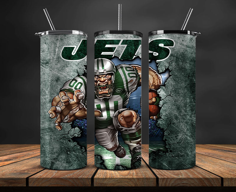 NY Jets Football Png , Football Tumbler Wrap 25