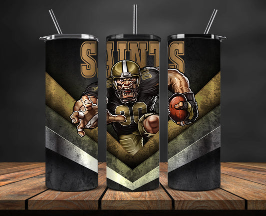 New Orleans Saints Tumbler, Saints Logo Tumbler ,NFL Season 2023, Design 26