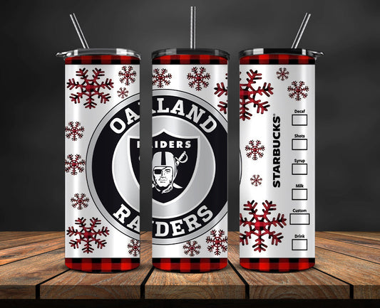 Las Vegas Raiders Christmas Tumbler Png,NFL Merry Christmas Png, NFL Christmas Tumbler Wrap 26