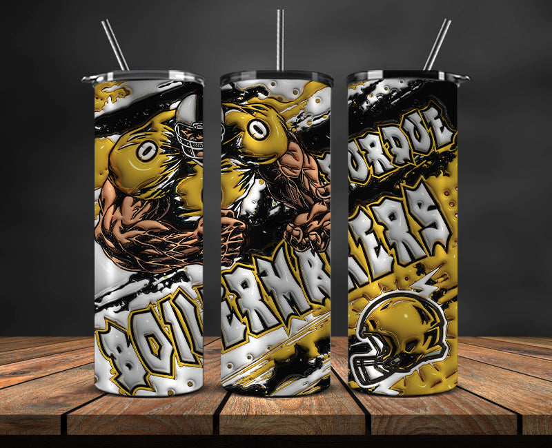 Football Mascot Colleges 3D Tumbler Skinny , Football Tumbler Png ,Nfl Tumbler Wrap 27