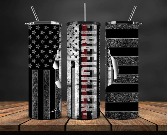 Firefighter Tumbler Wrap , Fire Rescue Fireman 28