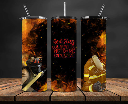 Firefighter Tumbler Wrap , Fire Rescue Fireman 29