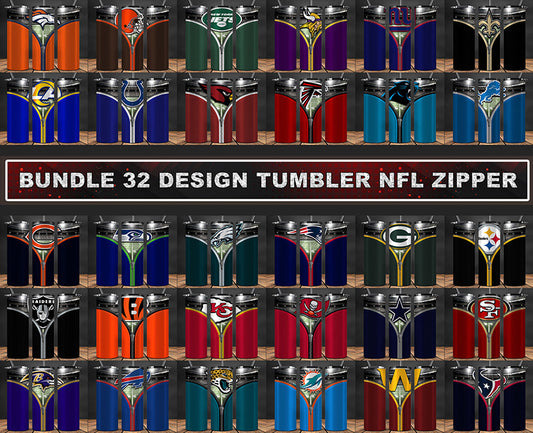 Bundle NFL Logo Tumbler Wrap, Bundle Sport Tumbler 29