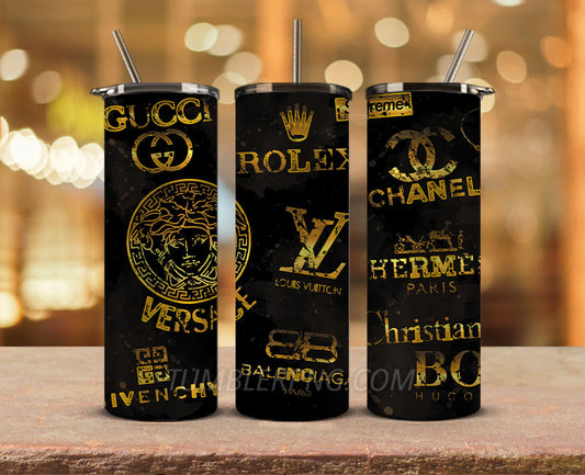 Luxury Designer Tumbler Design,Skinny Tumbler 20oz ,Digital Luxury Fashion 20oz Tumbler Wrap,Tumbler Logo Brand 29