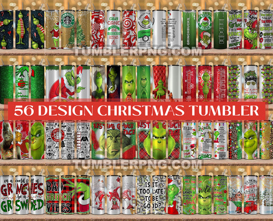 Wrap  Bundle Christmas Tumbler Bundle , Christmas 20 oz Skinny Tumbler Wrap Png, Funny Christmas Tumbler, Cartoon Christmas 20oz, Tumbler Wrap Bundle Designs 21