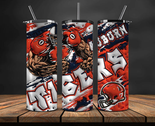 Football Mascot Colleges 3D Tumbler Skinny , Football Tumbler Png ,Nfl Tumbler Wrap 30