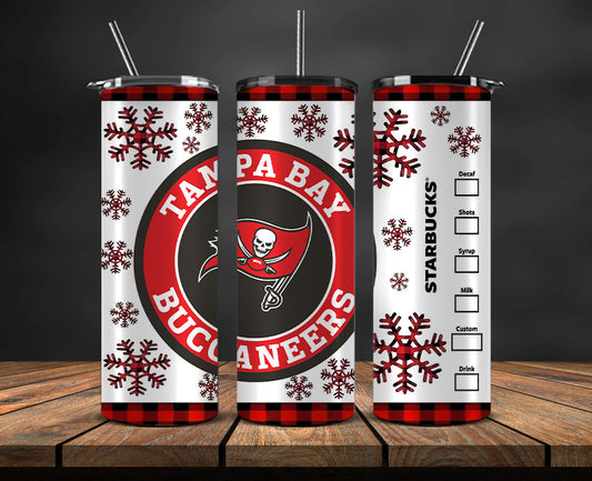 Tampa Bay Buccaneers Christmas Tumbler Png,NFL Merry Christmas Png, NFL Christmas Tumbler Wrap 31